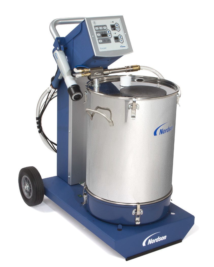 Nordson powdercoating system, type Encore PE, for electrostatic application of powder enamels